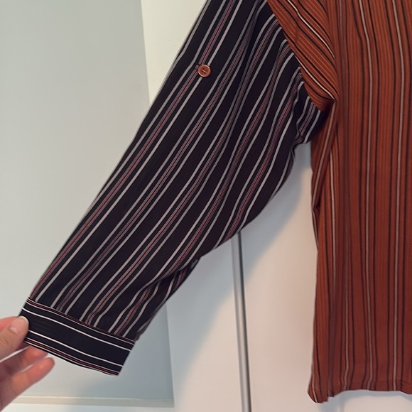 Fate contrasting button up blouse from vici - Picture 6 of 12